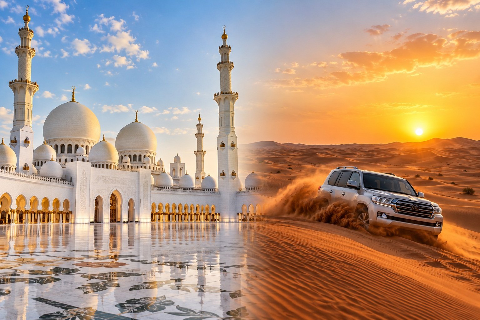 Desert Safari & Abu Dhabi City Tour