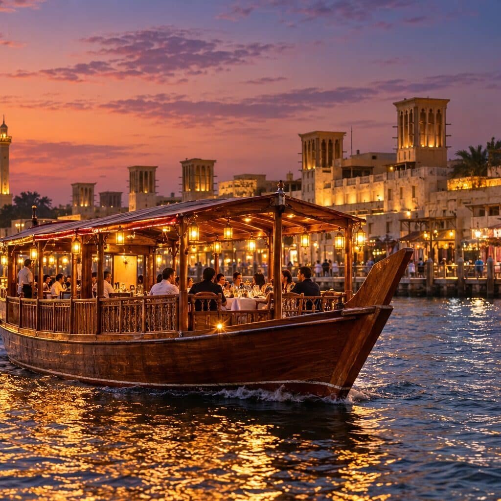 Dubai Dhow Cruise Creek Dinner 2 Hrs