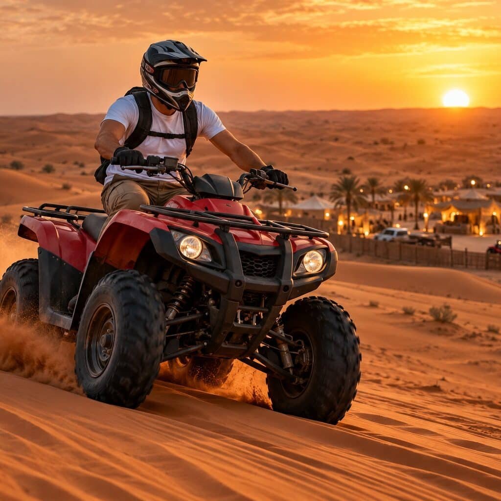 Evening Desert Safari with Quad Bike BBQ Dinner