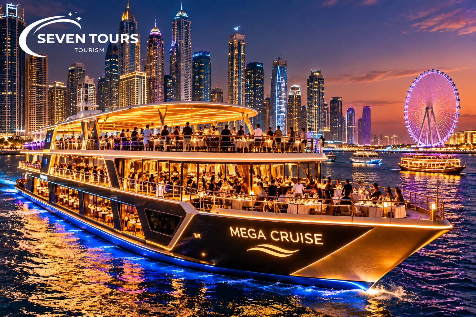 Premium Dubai Marina Dinner Cruise